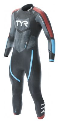 Combinaison Néoprène Homme TYR Catégorie 3 Wetsuit Noir Rouge Bleu