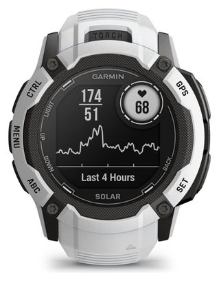 Montre GPS Garmin Instinct 2X Solar Blanc Whitestone