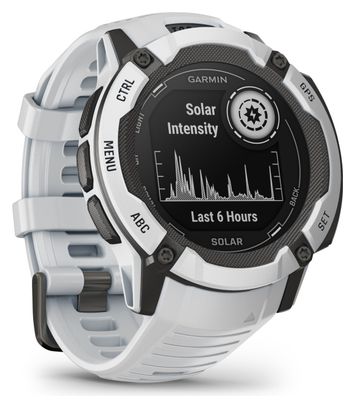 Montre GPS Garmin Instinct 2X Solar Blanc Whitestone