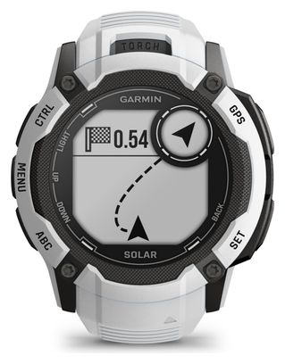 Montre GPS Garmin Instinct 2X Solar Blanc Whitestone