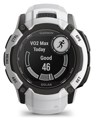 Montre GPS Garmin Instinct 2X Solar Blanc Whitestone