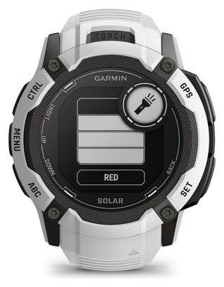 Montre GPS Garmin Instinct 2X Solar Blanc Whitestone