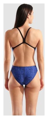 Costume da bagno intero Arena Leopardato Donna Blu 
