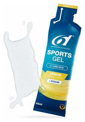 Gel énergétique 6d SPORTS GEL Citron 6 X 45 ML