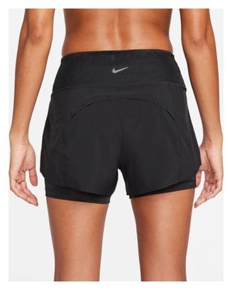 Nike Dri-FIT Swift 3in 2-in-1 Shorts Schwarz Damen