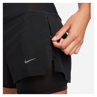 Nike Dri-FIT Swift 3in 2-in-1 Shorts Schwarz Damen