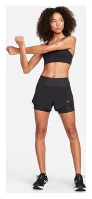 Nike Dri-FIT Swift 3in 2-in-1 Shorts Schwarz Damen