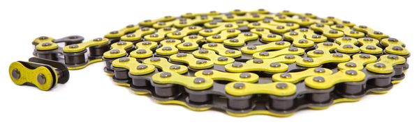 BMX CHAINE JAUNE 1/2 x1/8  ACIER KHEBIKES