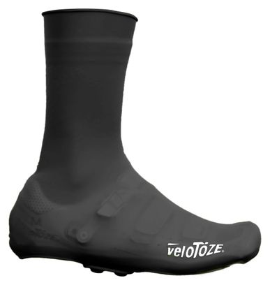 Coppia di copriscarpe Velotoze alti in silicone neri