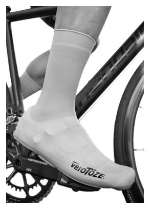Pair of Velotoze High Silicone Snaps Shoe Covers Black