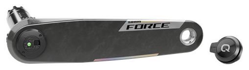 Guarnitura con misuratore di potenza SRAM Force E1 DUB Wide nera (guarnitura sinistra)