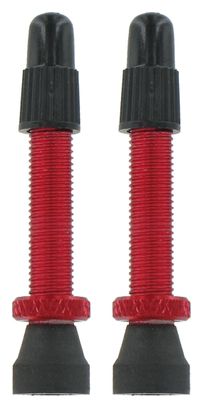 Kit 2 Valvole VAR Tubeless Alluminio 35 mm Rosse