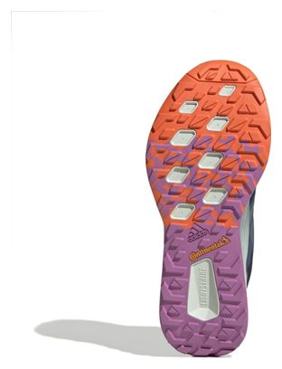 Zapatillas de trail running adidas Terrex Two Flow Azul Rosa Naranja para mujer