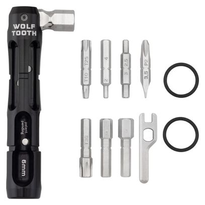 Multi-Outil Intégré Wolf Tooth EnCase System Hex Bit Wrench Multi-Tool (14 Fonctions) Noir