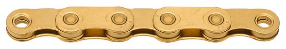 KMC X Flat gewachste Flattop-Kette 12/13S Gold