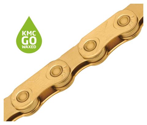 KMC X Flat gewachste Flattop-Kette 12/13S Gold