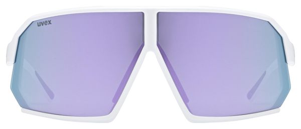 Uvex Sportstyle 237 White/Mirror Lenses Purple