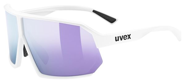 Uvex Sportstyle 237 White/Mirror Lenses Purple