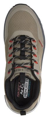 Zapatos de senderismo Skechers Waterproof Relaxed Fit D'Lux Journey Slate Peak Taupe/Negro Hombre