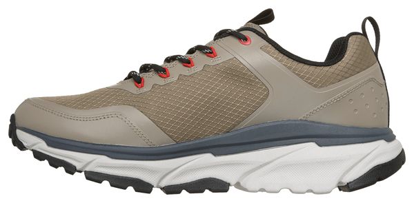 Zapatos de senderismo Skechers Waterproof Relaxed Fit D'Lux Journey Slate Peak Taupe/Negro Hombre
