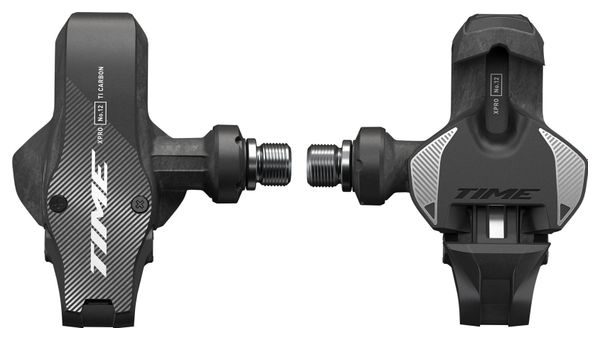 Time XPRO 12 Clipless Pedals | Q-factor 51 mm (Narrow) Carbon Black Silver