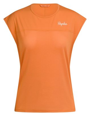 Rapha Trail Lightweight Orange Women's Short Sleeved Jersey