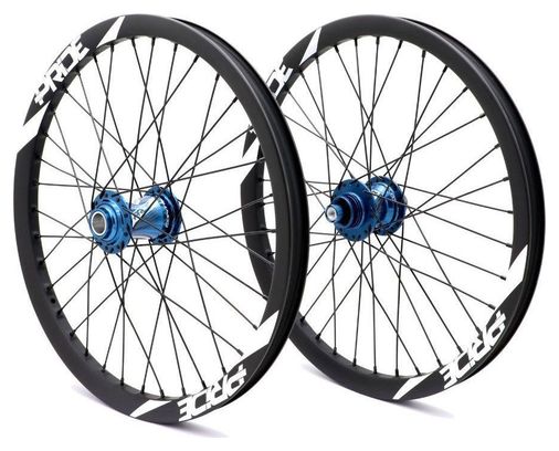 Roues Carbone Pro Pride Wave Mat Moyeu Pride Control Bleu 36h