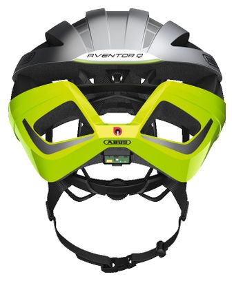 Casque Connecté Abus Aventor Quin Gris / Jaune Fluo