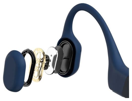 Auriculares de conducción ósea Shokz OpenRun USB-C Azul