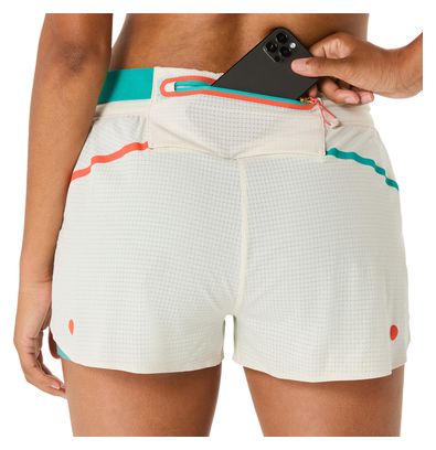 Short Splité Asics Metarun Limited Series Beige Femme