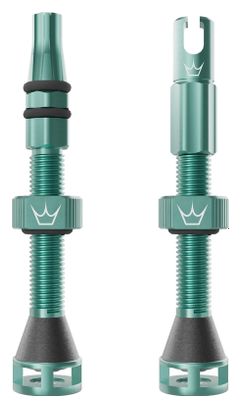 Valvole tubeless Holeshot Fast Flow di Peaty's, verde giada