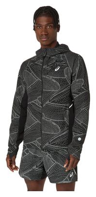 Chaqueta impermeable Asics Limited Series Lite-Show negra para hombre
