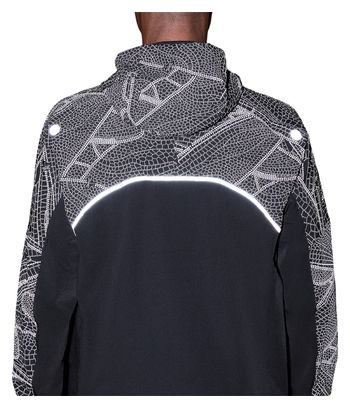 Chaqueta impermeable Asics Limited Series Lite-Show negra para hombre