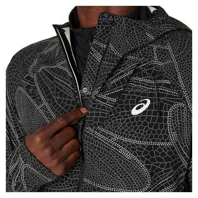 Chaqueta impermeable Asics Limited Series Lite-Show negra para hombre