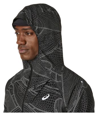 Chaqueta impermeable Asics Limited Series Lite-Show negra para hombre