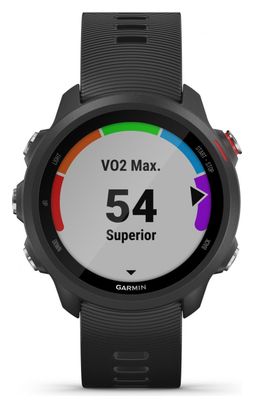 Montre GPS Garmin Forerunner 245 Music Noir avec Bracelet en Silicone Noir