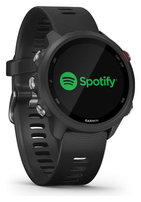 Montre GPS Garmin Forerunner 245 Music Noir avec Bracelet en Silicone Noir