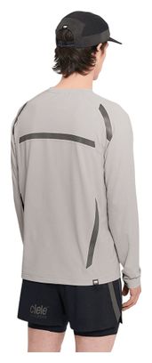 Maglia Ciele DLY Nite Rite a maniche lunghe grigio riflettente da uomo