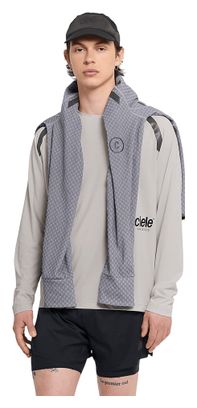 Maglia Ciele DLY Nite Rite a maniche lunghe grigio riflettente da uomo