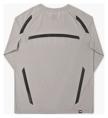 Maglia Ciele DLY Nite Rite a maniche lunghe grigio riflettente da uomo