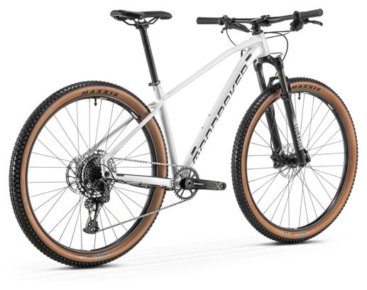 Bicicleta eléctrica de montaña semirrígida Mondraker Chrono Sram SX Eagle 12 V, 29", blanco/negro, 2022