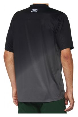 100% Celium Short Sleeve Jersey Black / Charcoal Gray