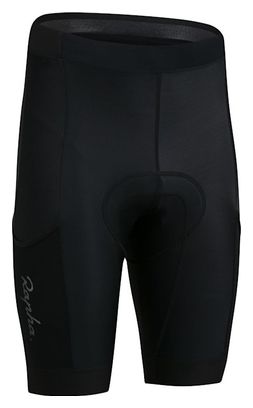 Kurze, trägerlose Radhose Rapha Core Cargo Schwarz