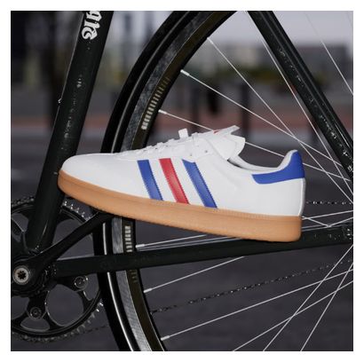 Zapatilla de ciclismo Adidas Velosamba 2 Azul / Blanca / Roja