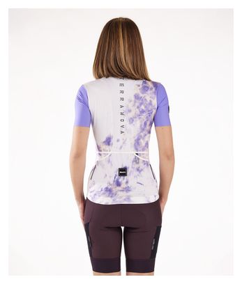 Damen Kurzarmtrikot Santini Marble Violett