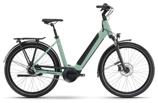 Bici elettrica da città Winora Sinus N5 Low Shimano Nexus 5S 625Wh 27.5'' Verde 2024