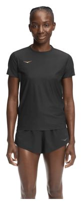 Hoka Airolite 2.0 Kurzarmtrikot Schwarz/Gold Women
