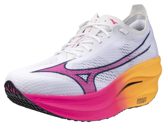 Mizuno Wave Rebellion Pro 3 Running Shoes White/Pink/Orange Unisex