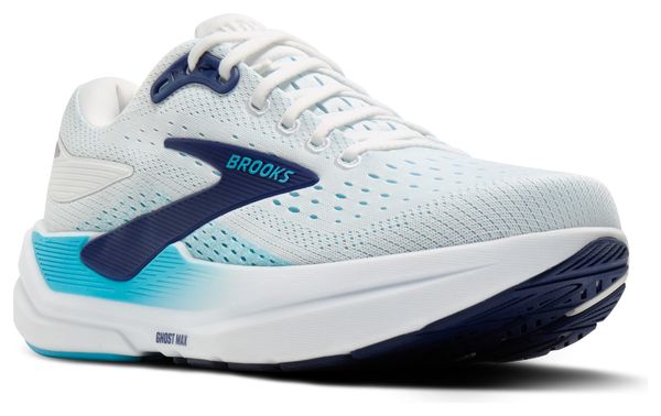 Chaussures Running Brooks Ghost Max 3 Blanc/Bleu Homme