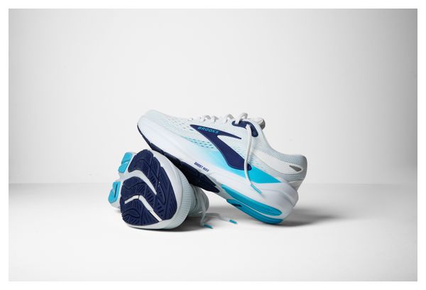 Chaussures Running Brooks Ghost Max 3 Blanc/Bleu Homme